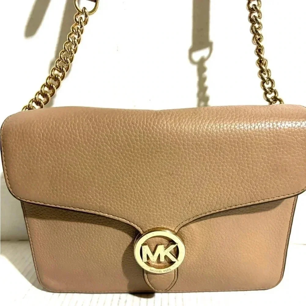 Michal kors beige leather crossbody handbag - Picture 11 of 11